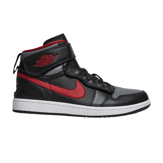 Air Jordan 1 High FlyEase Black Gym Red Smoke Grey