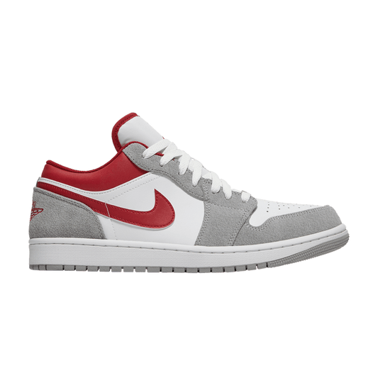Air Jordan 1 Low SE Light Smoke Grey Gym Red
