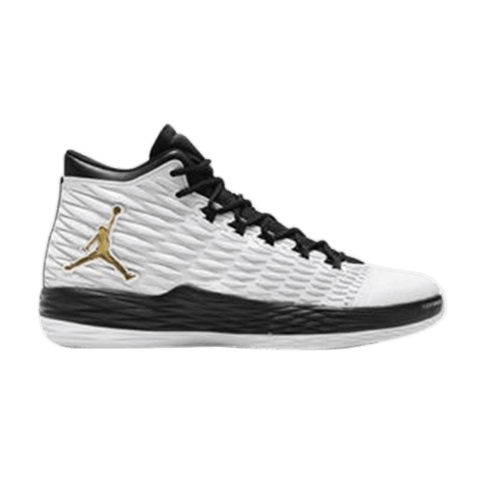 Air Jordan Melo M13 White Metallic Gold Black