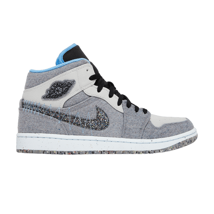 Air Jordan 1 Mid Crater Grey University Blue