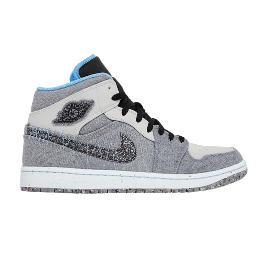 Air Jordan 1 Mid Crater Grey University Blue
