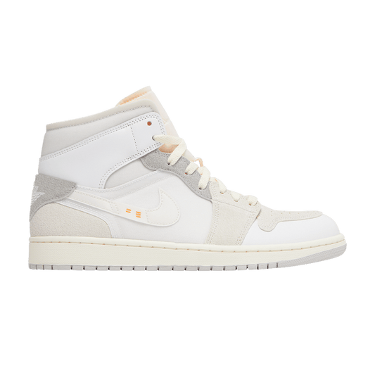 Air Jordan 1 Mid SE Craft Inside Out White Grey