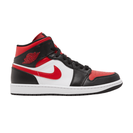 Air Jordan 1 Mid White Black Red (2022)