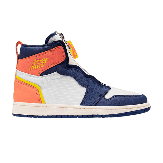 Air Jordan 1 Retro High Zip Blue Void Turf Orange (Women's)