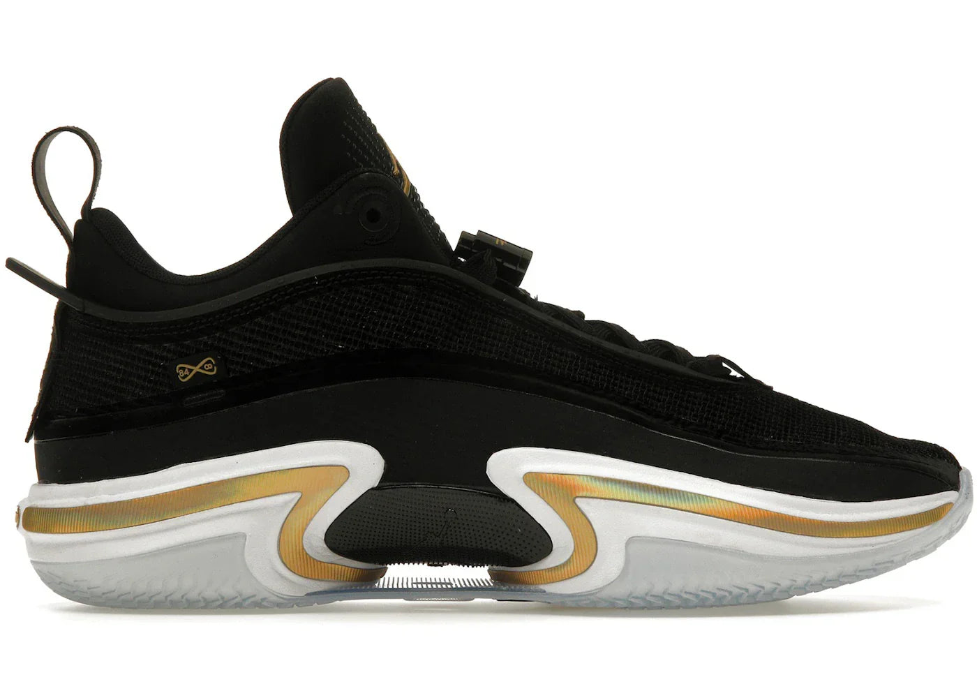 Air Jordan 36 Low Black Gold (Clear Sole)