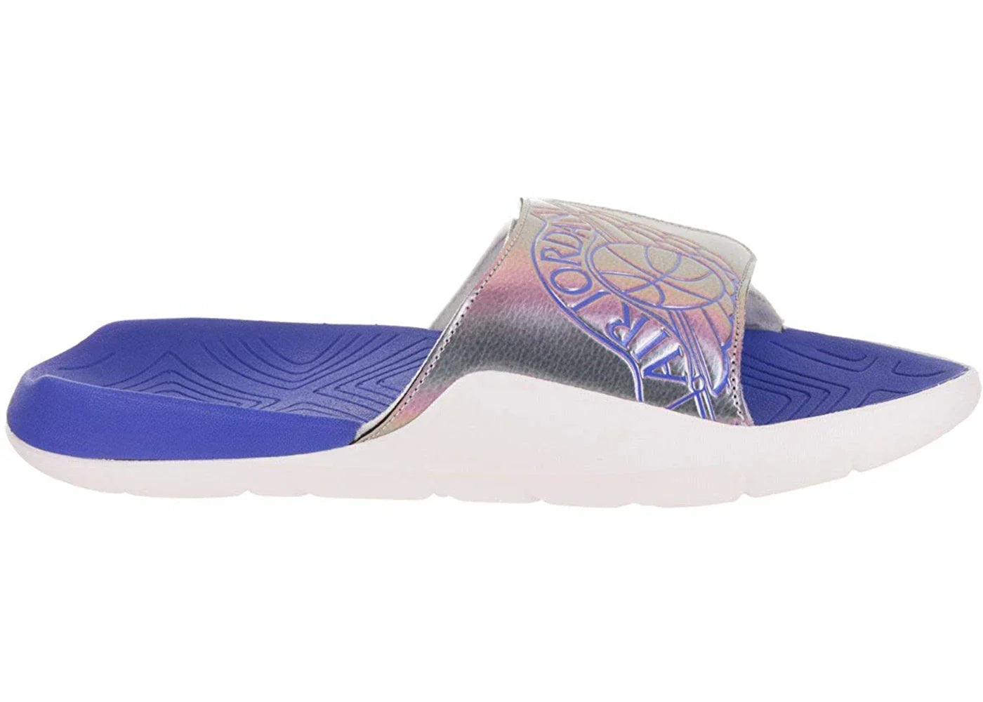 Air Jordan Hydro 7 Slide Wolf Grey Hyper Royal