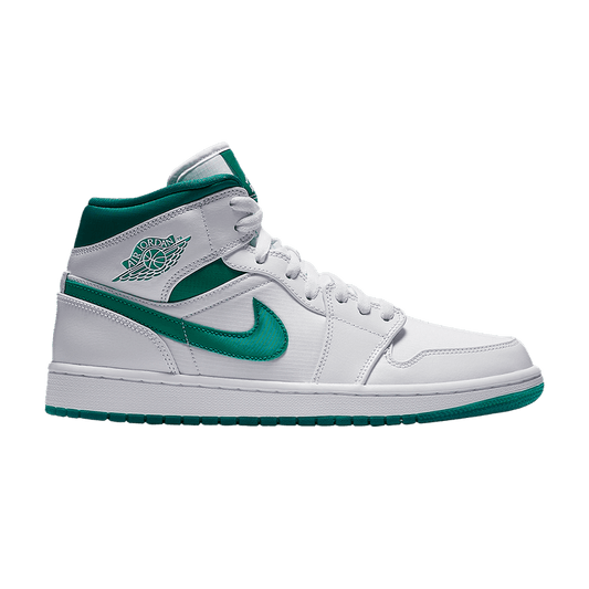 Air Jordan 1 Mid White Mystic Green