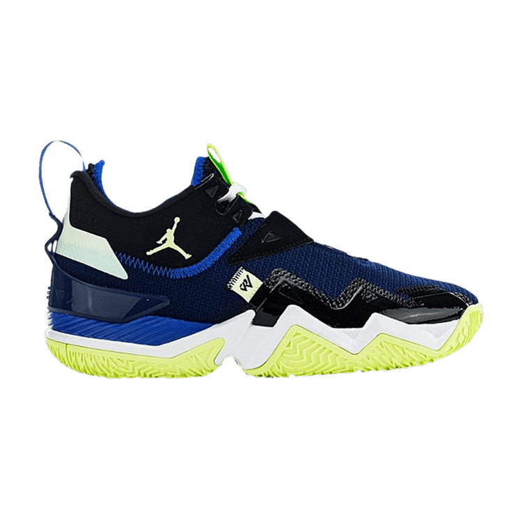 Air Jordan Westbrook One Take Black Barely Volt Hyper Royal Blue