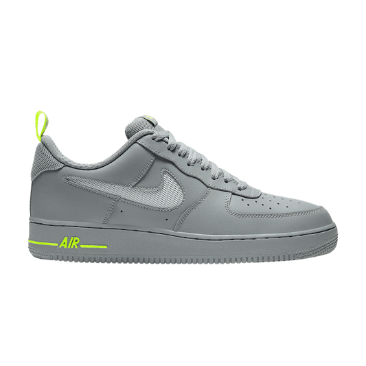 Nike Air Force 1 Low Cut Out Swoosh Particle Grey Volt