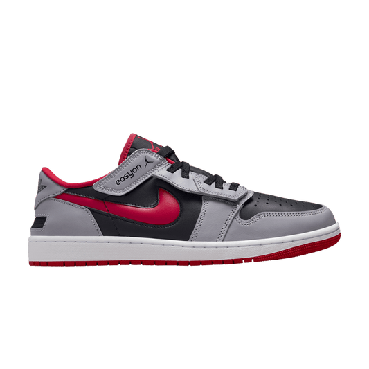 Air Jordan 1 Low Flyease Fire Red Cement Grey