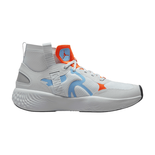 Air Jordan Delta 3 Mid Pure Platinum Chambray Total Orange