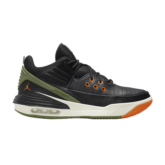 Air Jordan Max Aura 5 Black Bright Mandarin Sail Sky J Light Olive