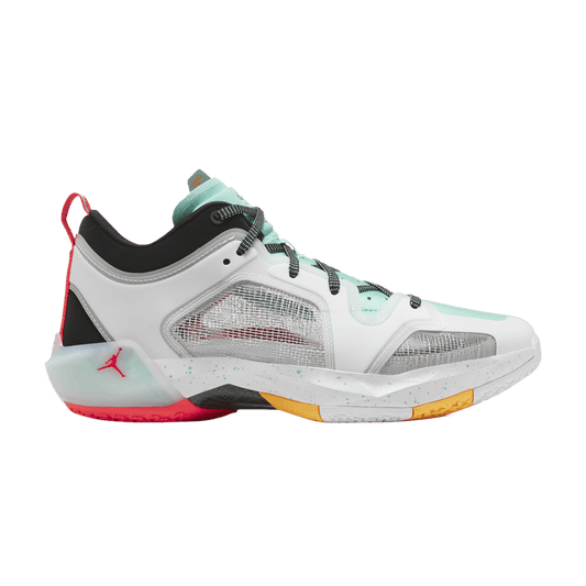Air Jordan 37 Low PF Guo Ailun White Island Green Black Metallic Silver