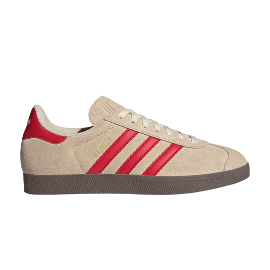 adidas Gazelle Sand Strata Better Scarlet Cloud White