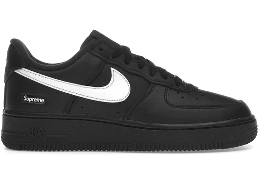 Nike Air Force 1 Low Supreme Black White Sneakers