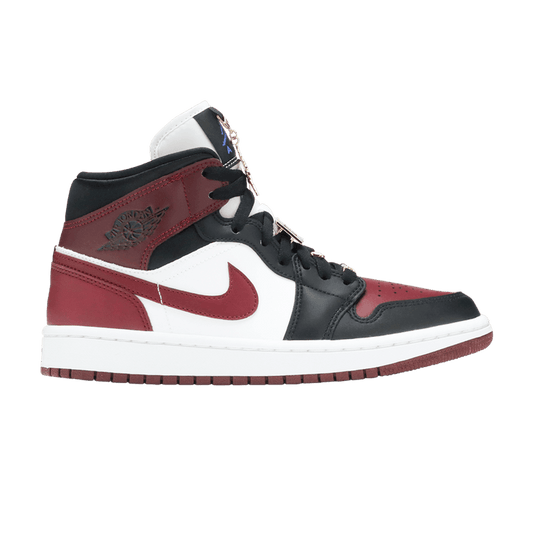 Air Jordan 1 Mid SE Black Dark Beetroot (Women's)